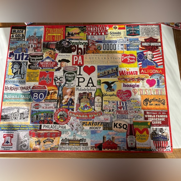 White Mountain I Love Pennsylvania 1000 Piece Puzzle - Picture 2 of 3